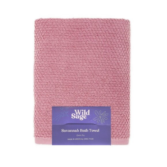 Wild Sage Other - new MAUVE PINK Wild Sage Savannah Quick Dry 90% Cotton 30" x 54" BATH Towels